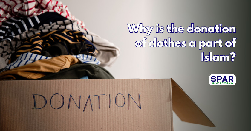 Why is the donation of clothes a part of Islam?