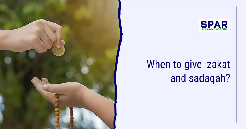 When to give zakat and sadaqah?