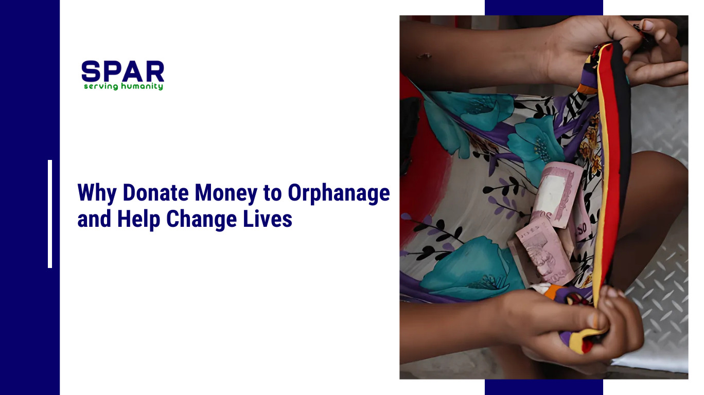 Donate money to orphanage