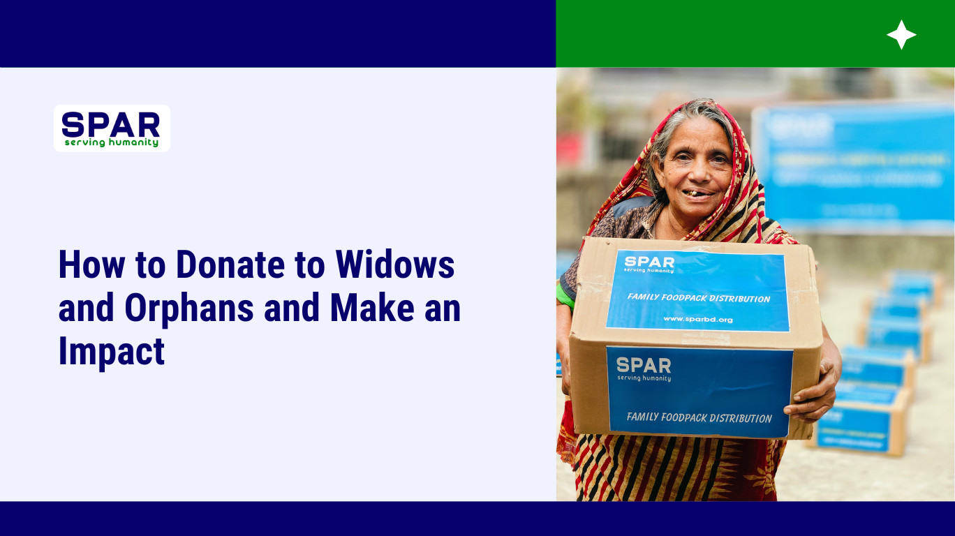Donate to widows and orphans