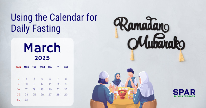 Using the Calendar for Daily Fasting