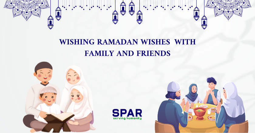 Wishing Ramadan Wishes with Family and Friends