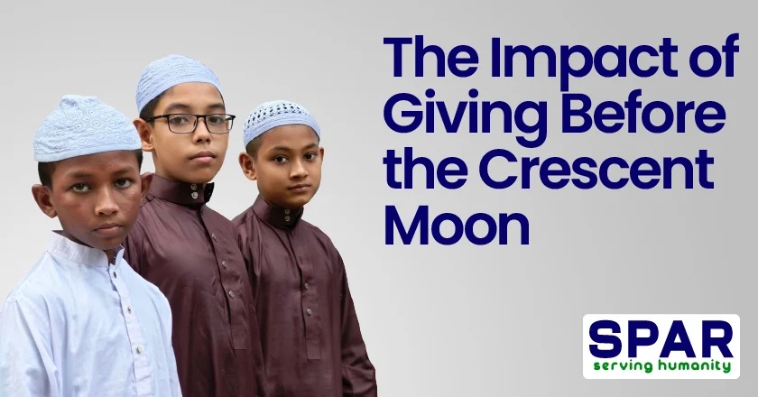 The Impact of Giving Before the Crescent Moon