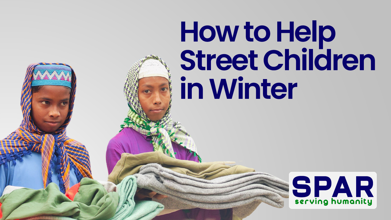 how to help street children in winter